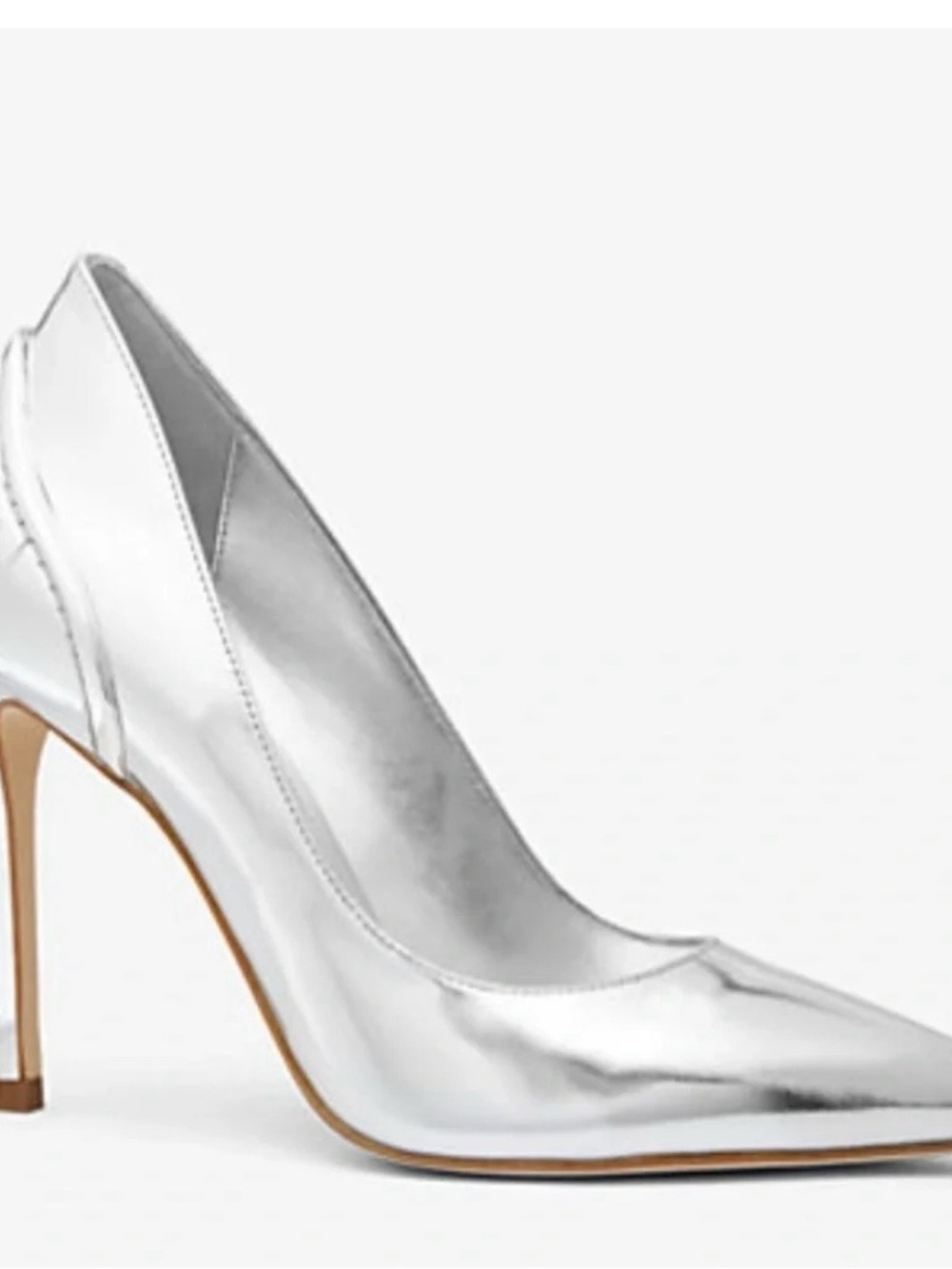 NWOB Silver Pointed-Toe Stiletto Pump - Women's Dress Heel
